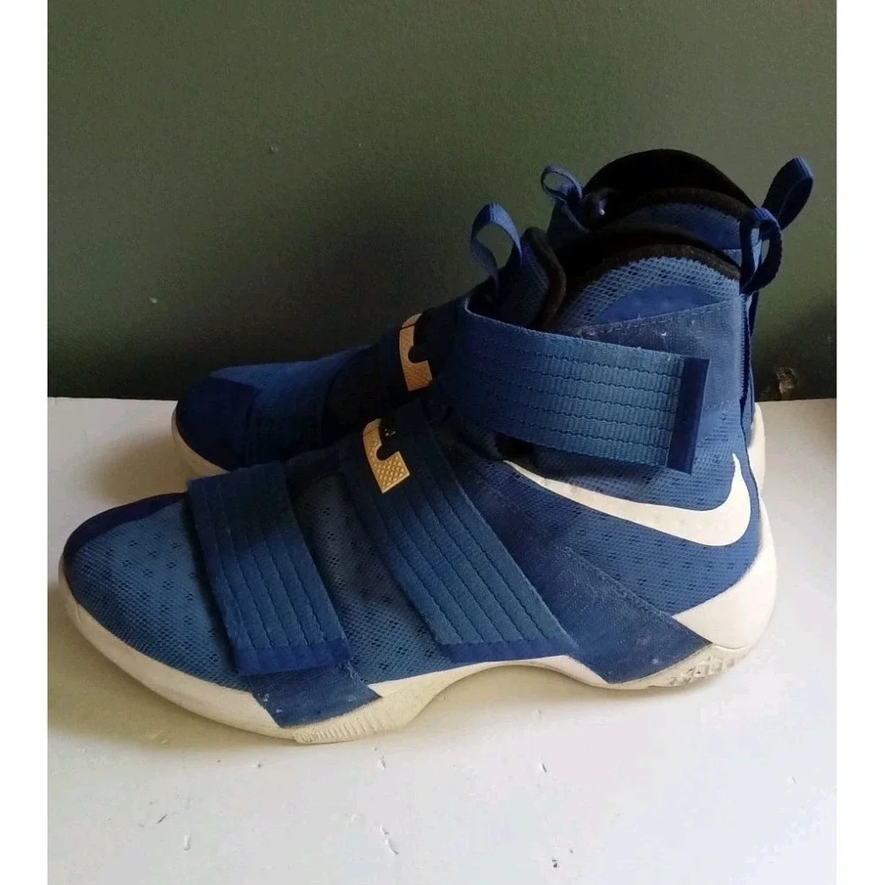 Nike LeBron Soldier XIV 14 Blue‎ White Basketball Shoes Sneakers